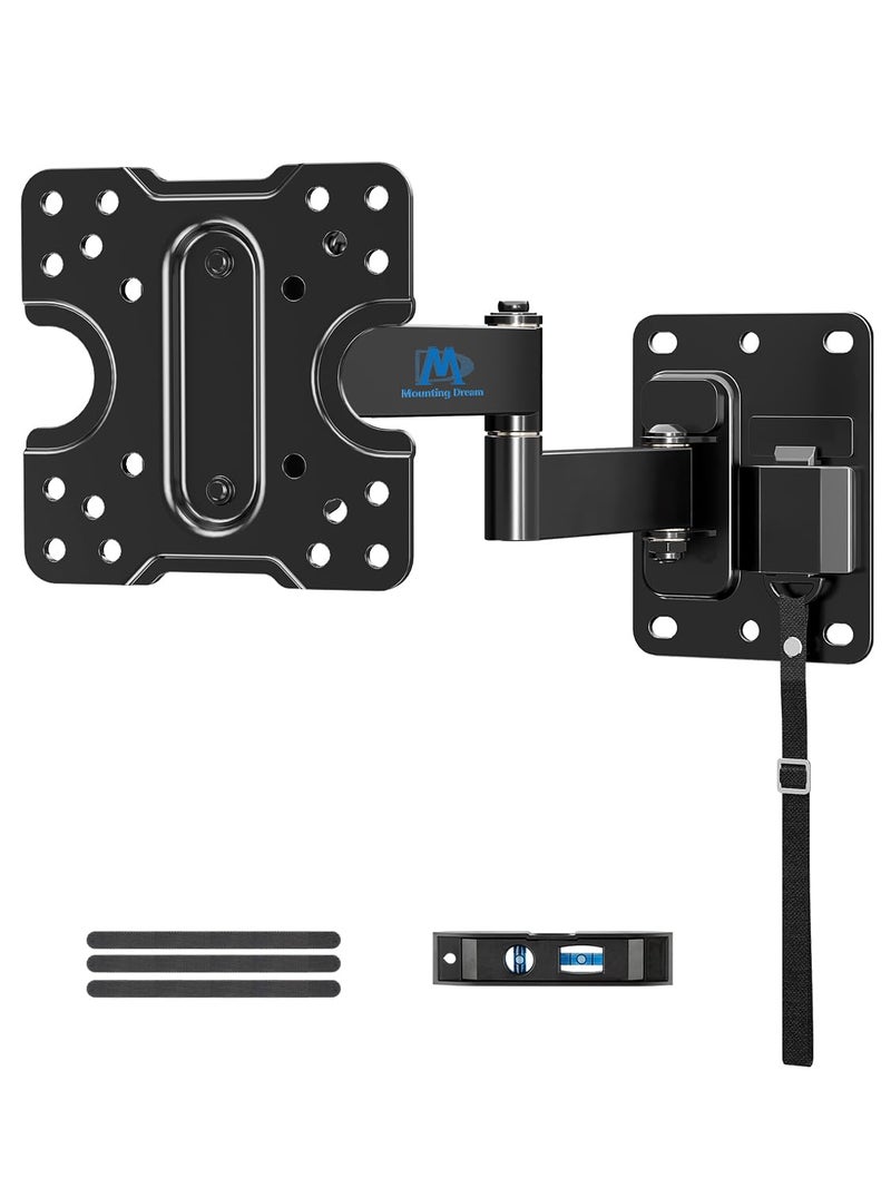 Mounting Dream Lockable RV TV Mount for Most 10-26 Inch Flat Screen, RV TV Mount Bracket for Camper Trailer Truck Boat, Full Motion RV TVs Wall Mount Quick Release Lock, VESA 100x100mm, 33 lbs MD2209 - Image 1